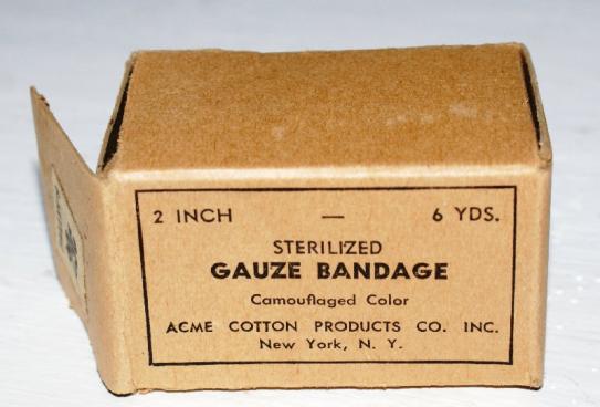 WWII US 2 Inch Sterile Gauze Bandage