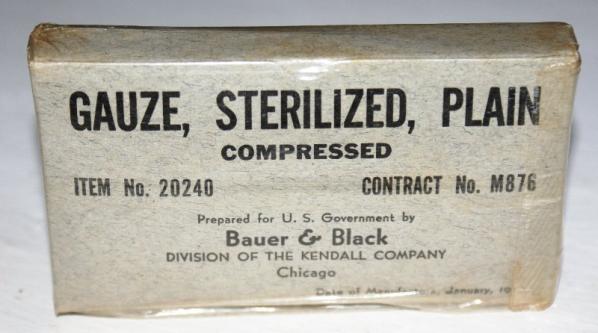 Original WWII Gauze Sterilized Compress Dressing