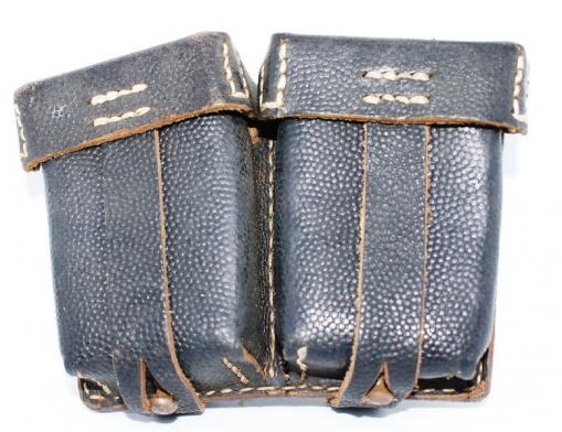 Original WWII German K98 Leather Double Pouch