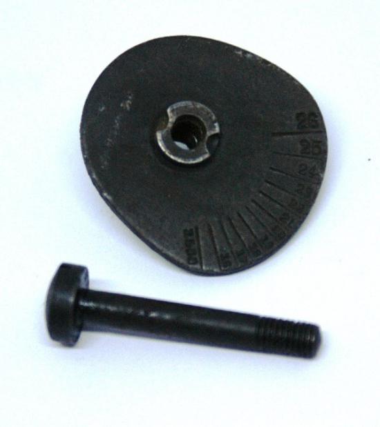 Original P14 Front Dial Sight Plate and Screw.