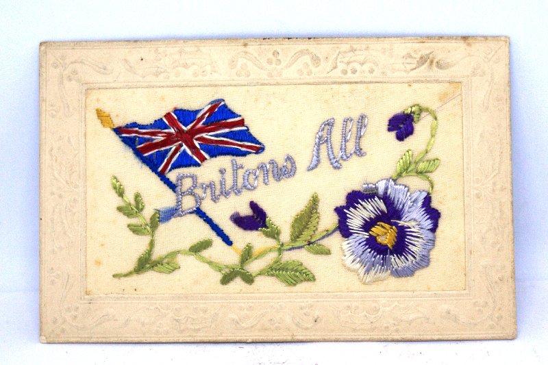 Original WWI Silk Embroidered Post Card