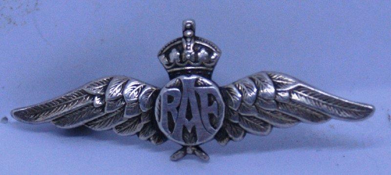 Royal Air Force Pilot's Wing Sweetheart Brooch