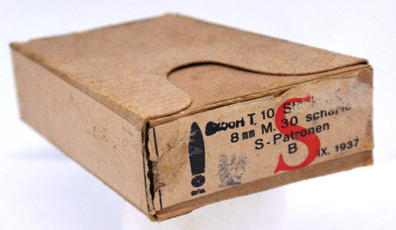 Austrian Steyr 8mm Empty Cardboard Box