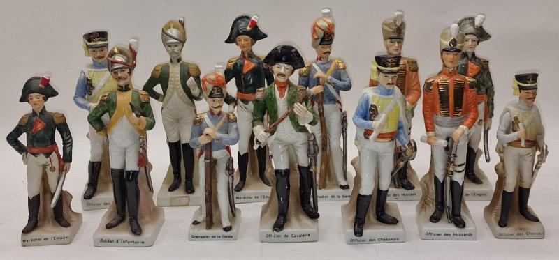 Collection of Napoleonic French Ceramic Military Figurines 