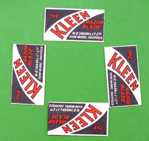 Kleen British WW2 Escape And Evade Razor Blades