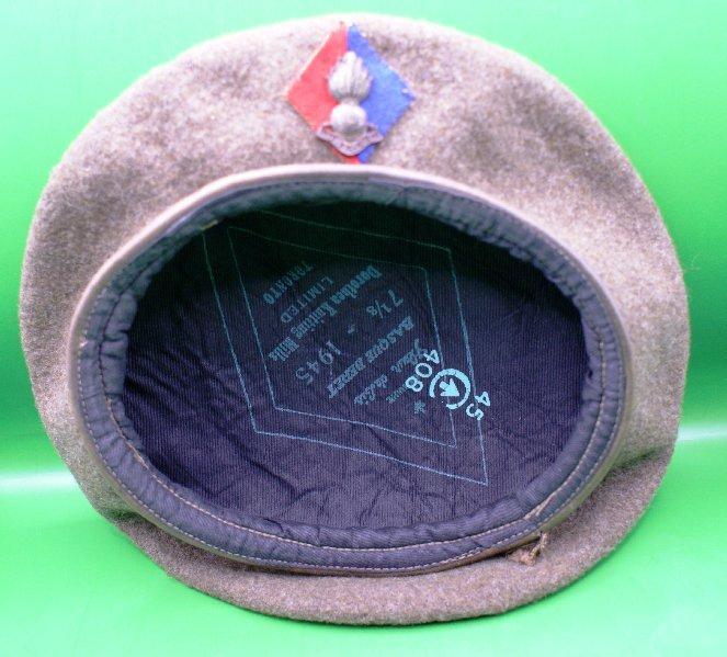 Canadian Beret with Artillery  Cap Badge.