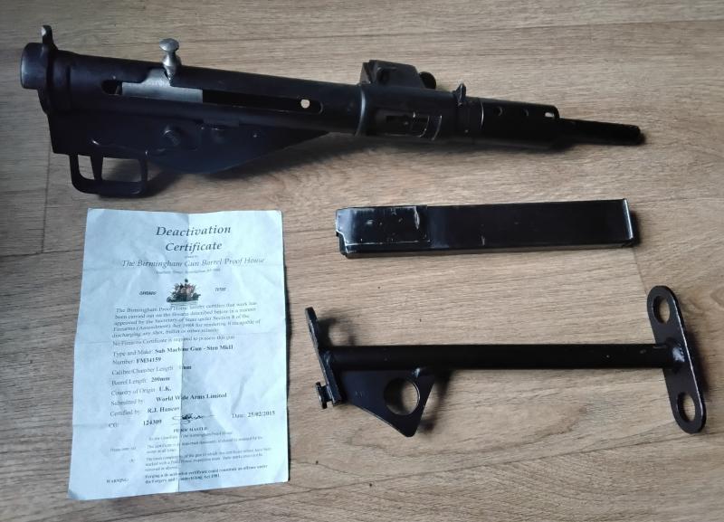 Sten Mk2 with T Stock and Magazine.